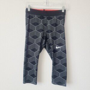 NEW Nike Womens Pro Elite 3/4 Track & Field Tights CT3901-000 Size 3XL Black